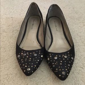 Free: Black Studded Bandolino Flats